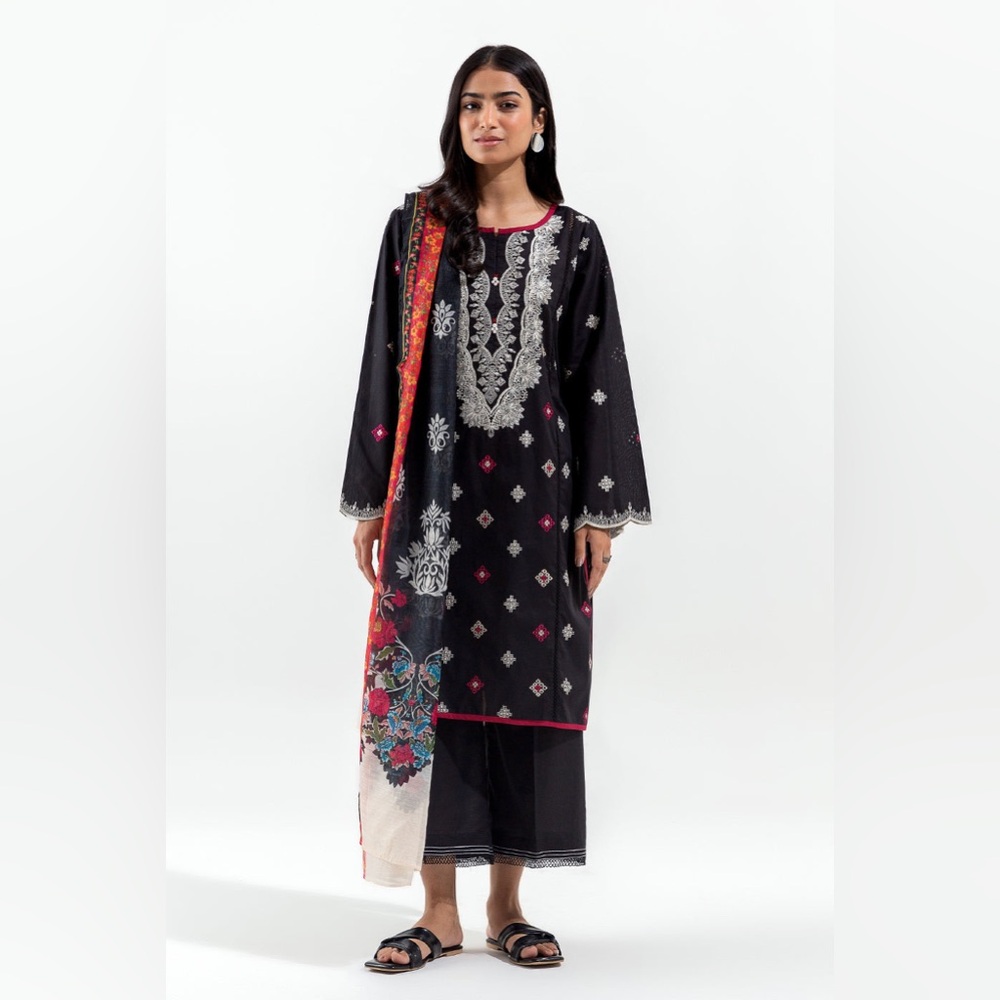 Beechtree Black Casual Long Sleeve 2 Piece Dress